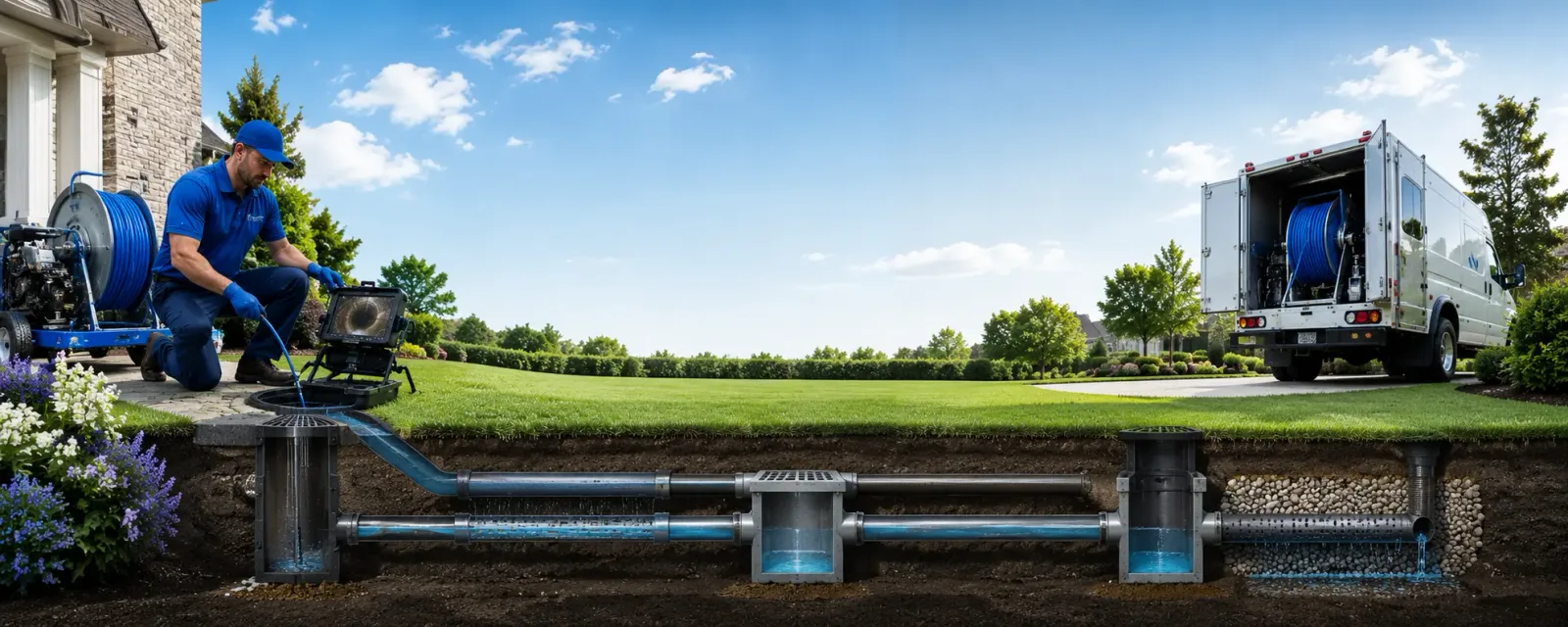 Outdoor drain cleaning information for Ashippun, WI